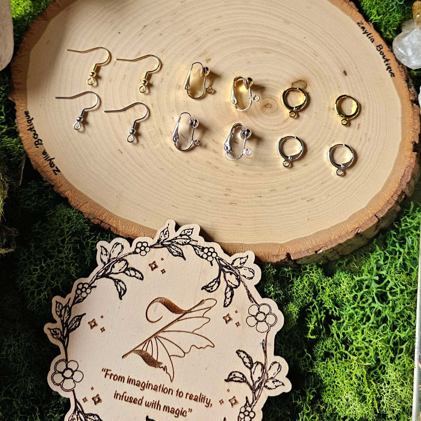 Enamel Cottage Witch Potion Earrings