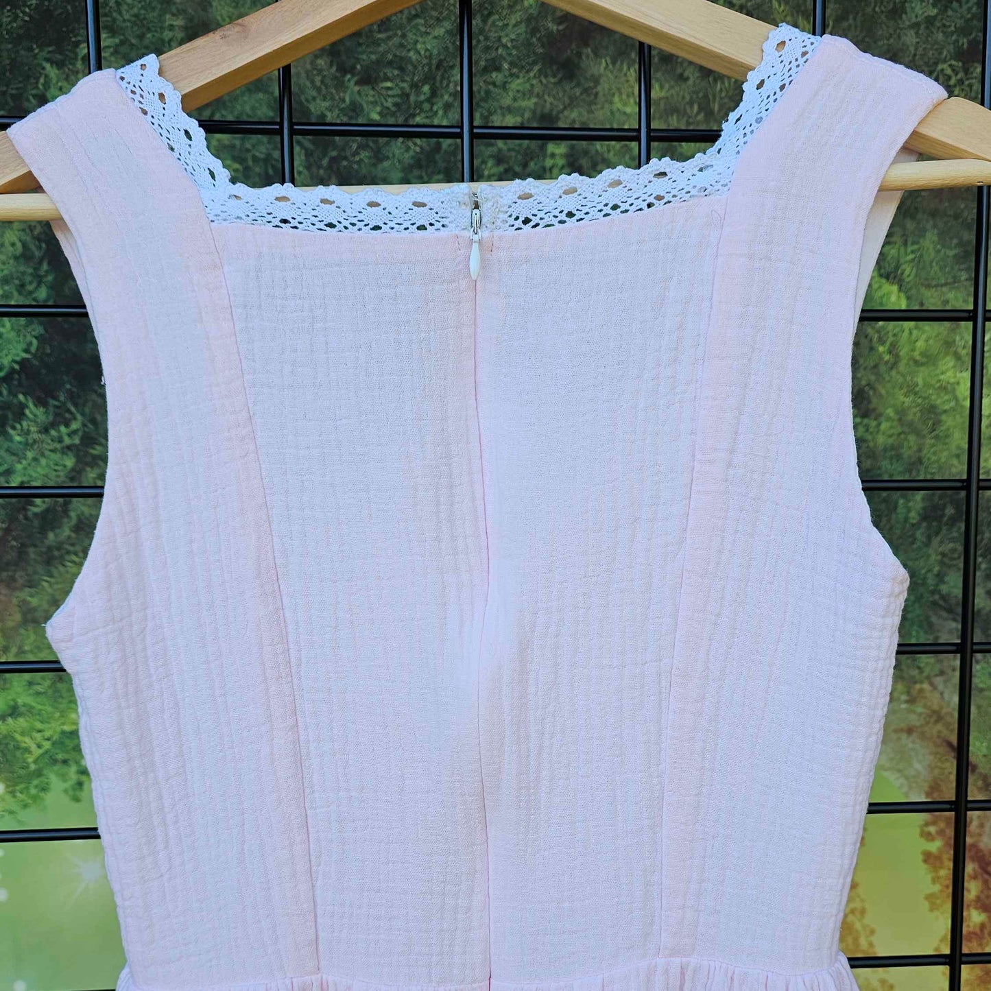 Fairy in the Woods Cottagecore Dress Pink