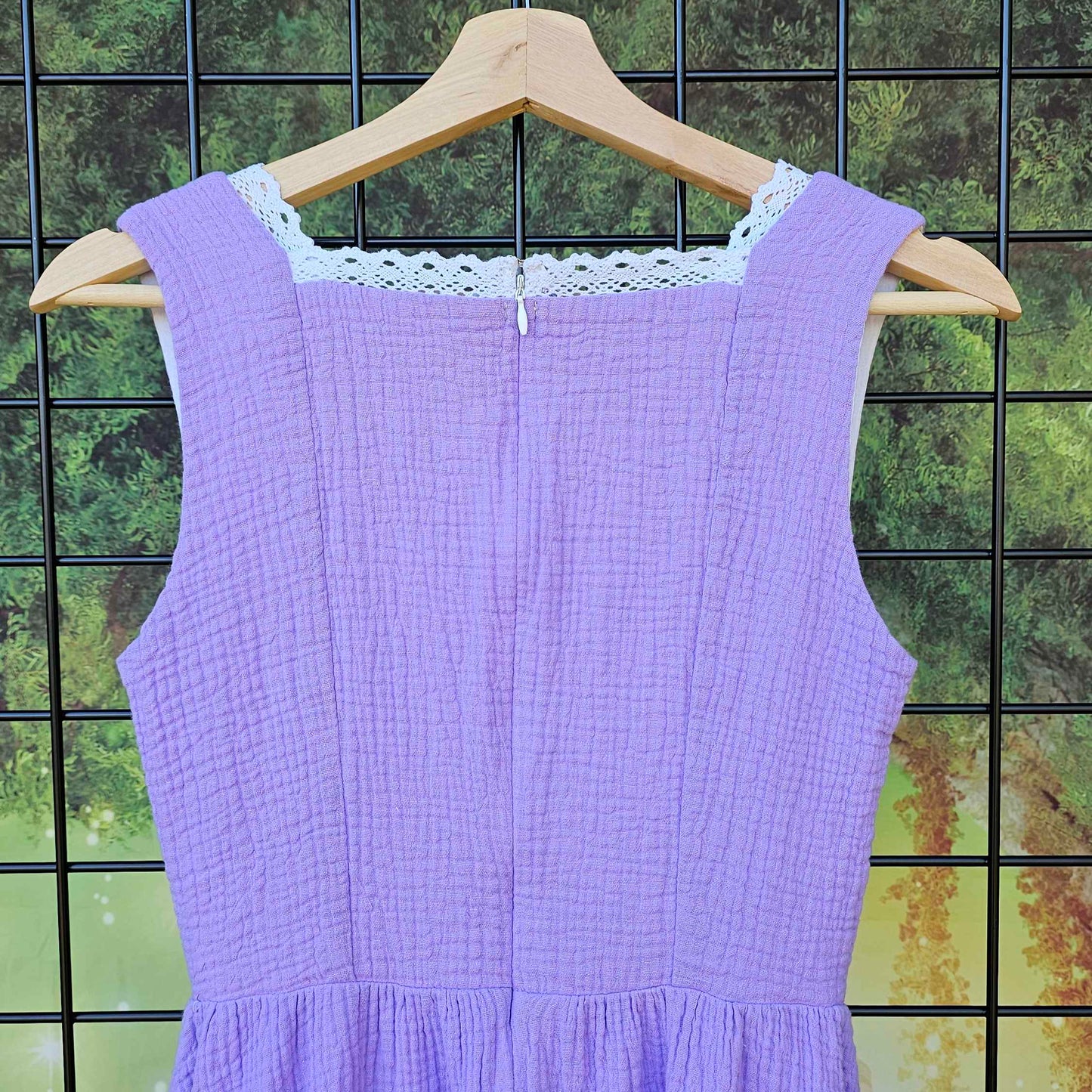 Fairy in the Woods Cottagecore Dress Purple
