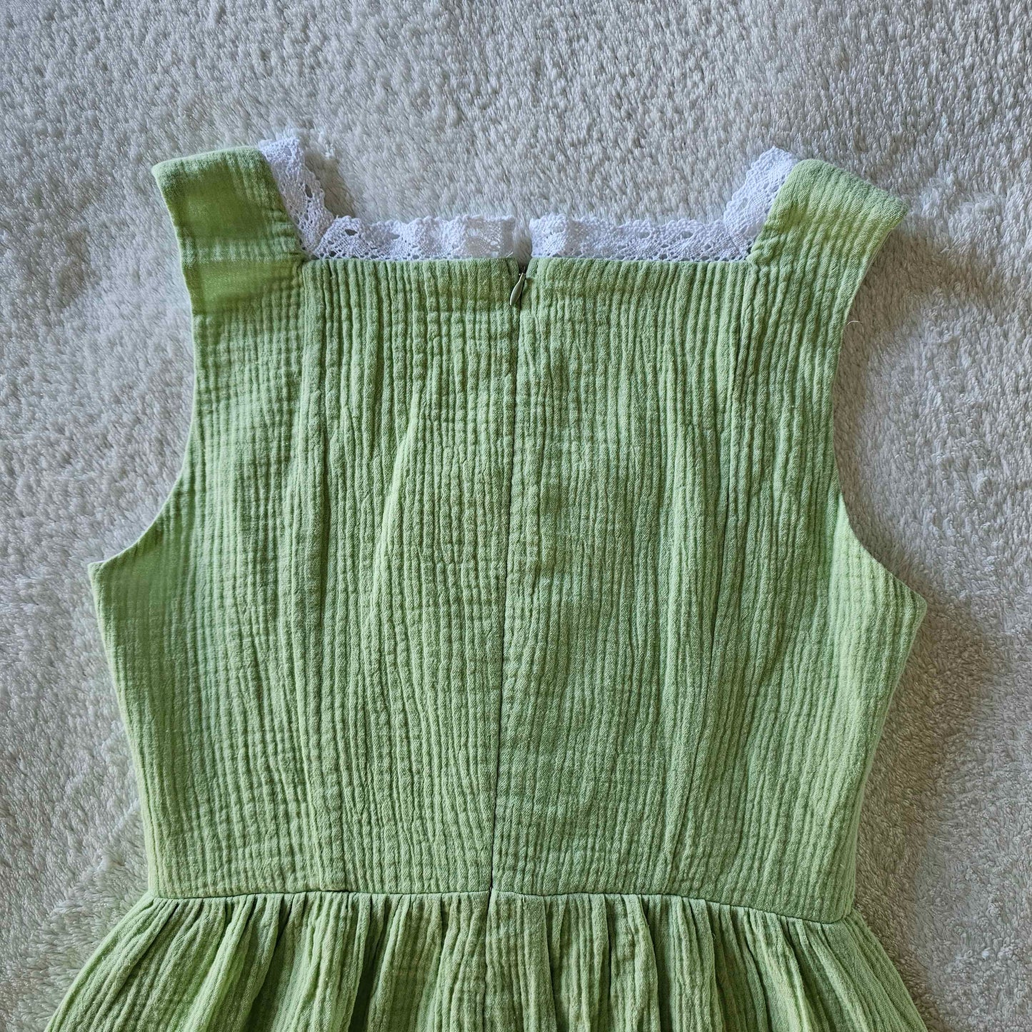 Fairy in the Woods Cottagecore Dress Green