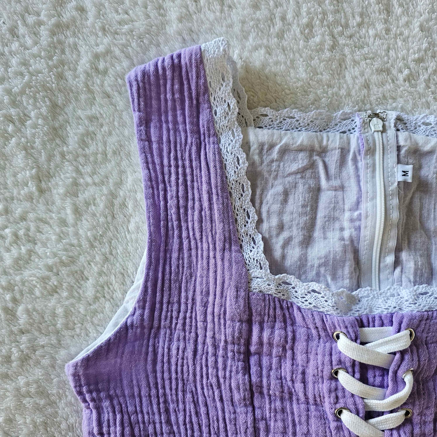 Fairy in the Woods Cottagecore Dress Purple