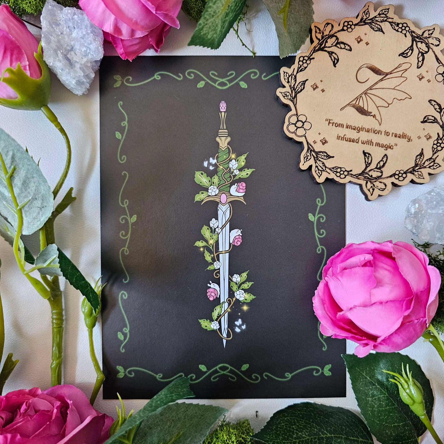 Faebloom Sword Art Print