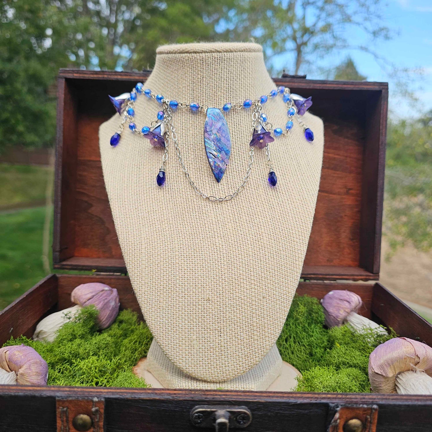 Water Fairy Beaded Choker Necklace