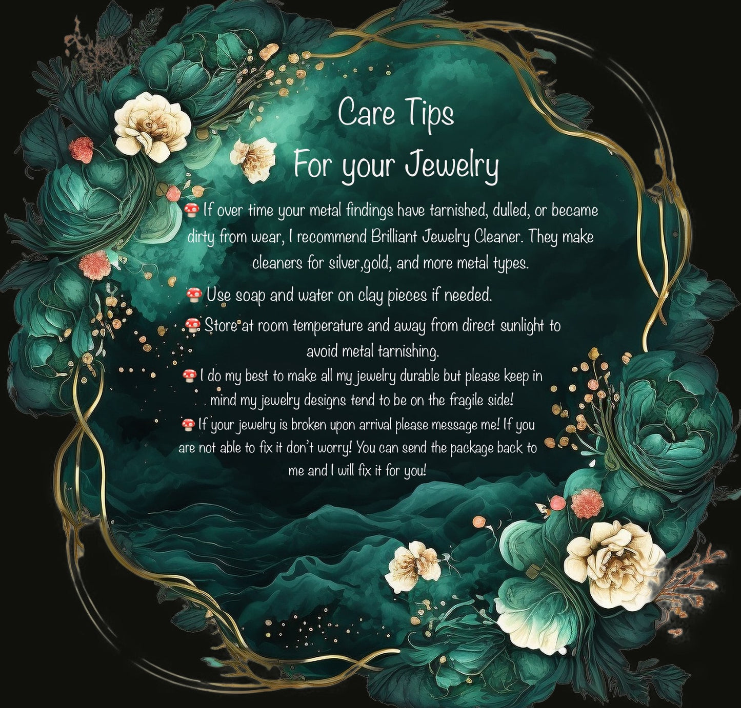 Cathedral Blooms Blue Combo Handmade Fairycore Floral Jewelry