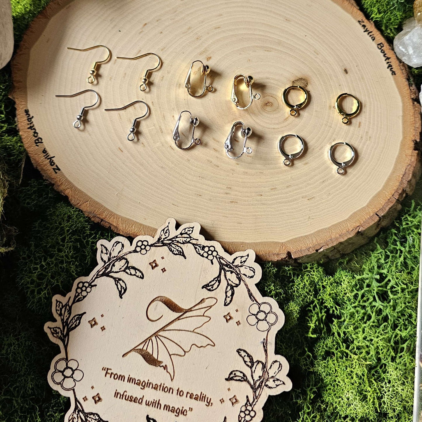 Forest-Dwelling Golden Dragon Handmade Clay Earrings