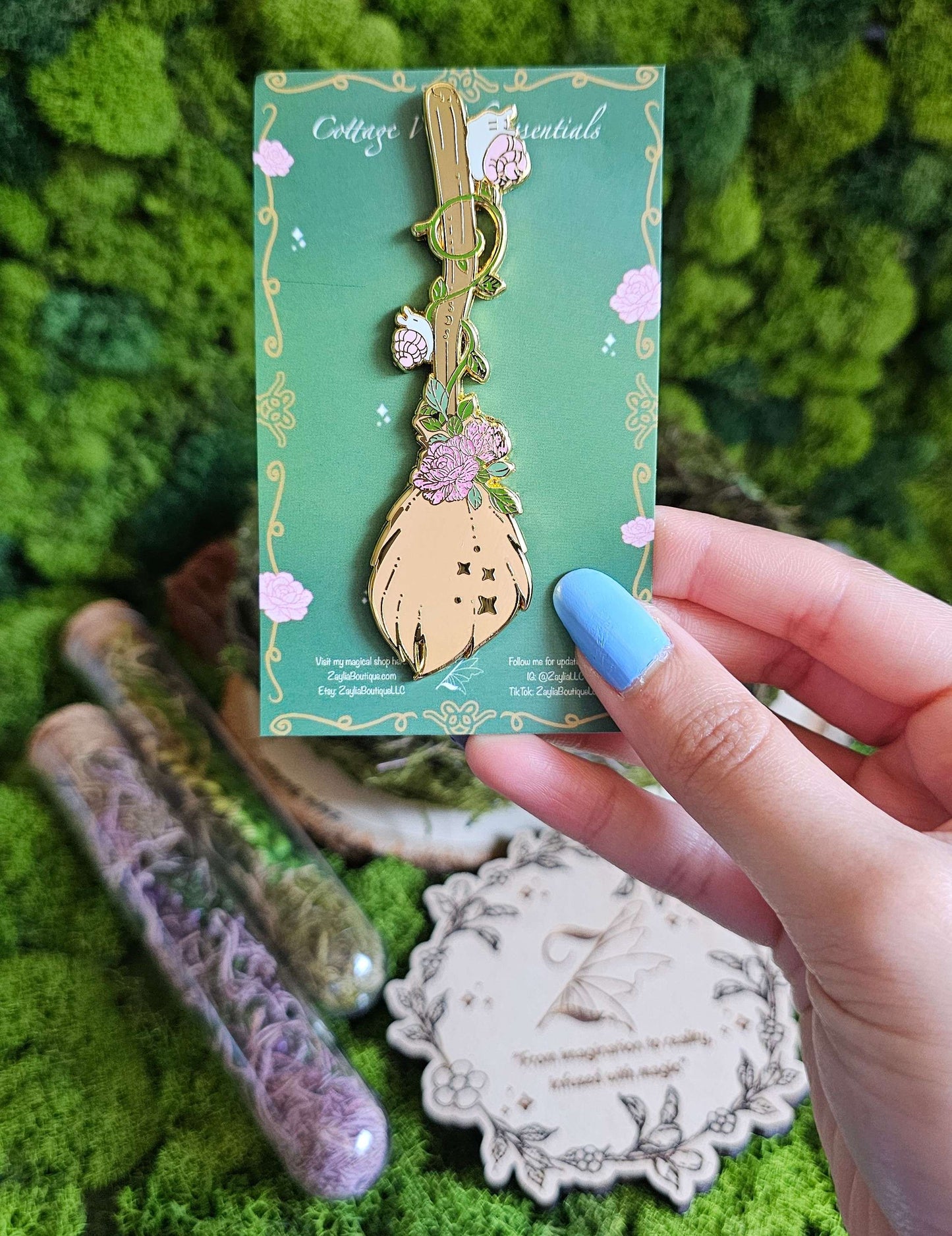 Cottage Witch Essentials Enamel Pins Set