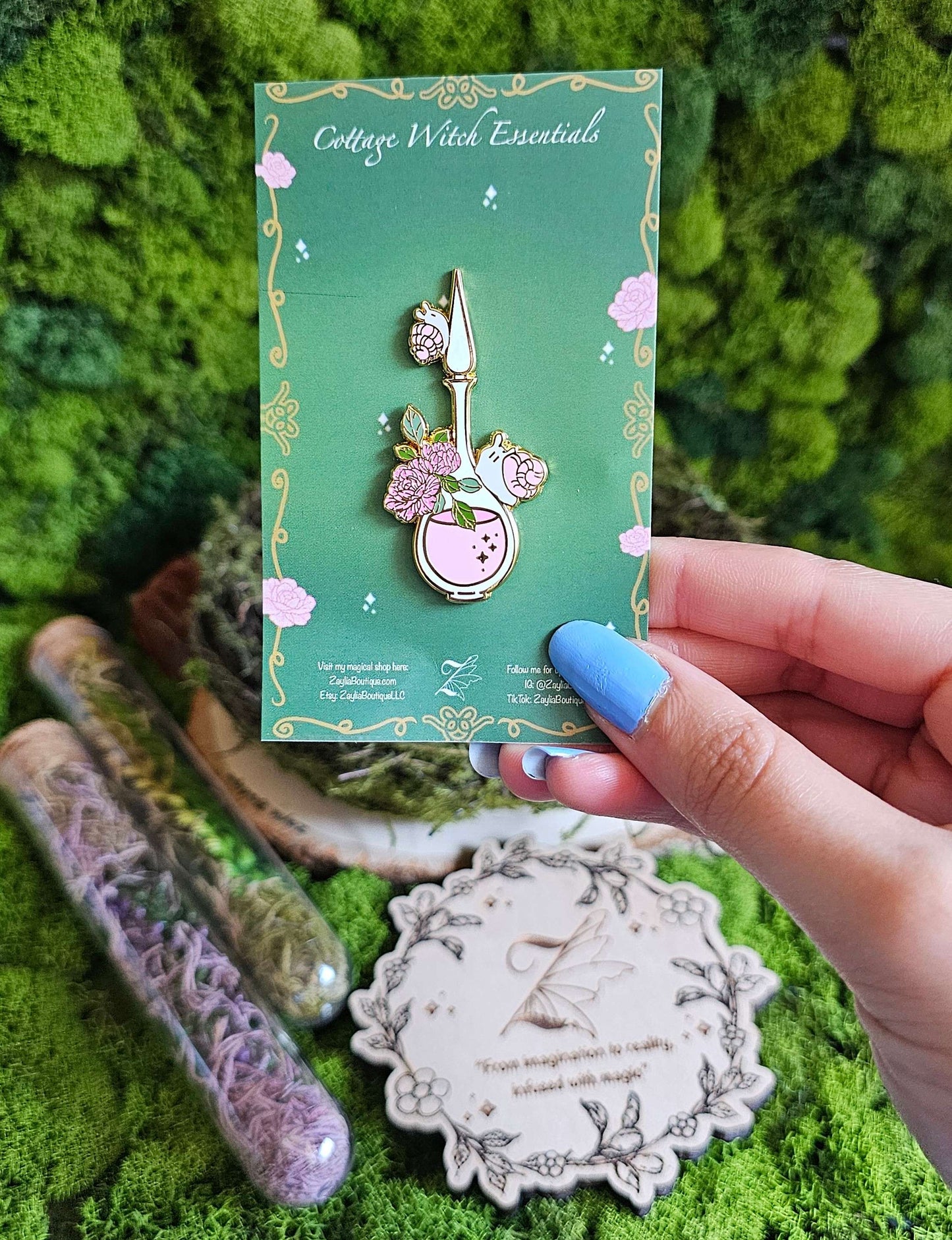 Cottage Witch Essentials Enamel Pins Set