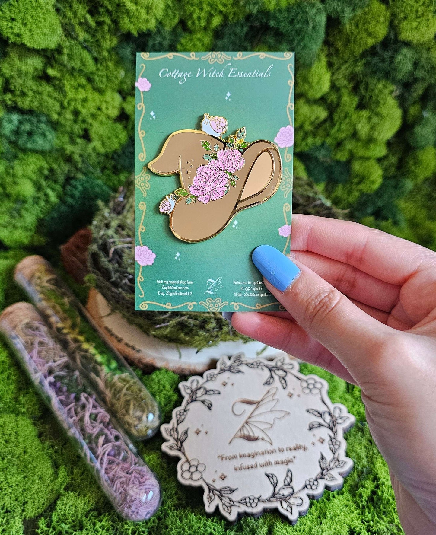 Cottage Witch Essentials Enamel Pins Set