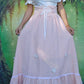 Pink Cottagecore Butterfly Skirt