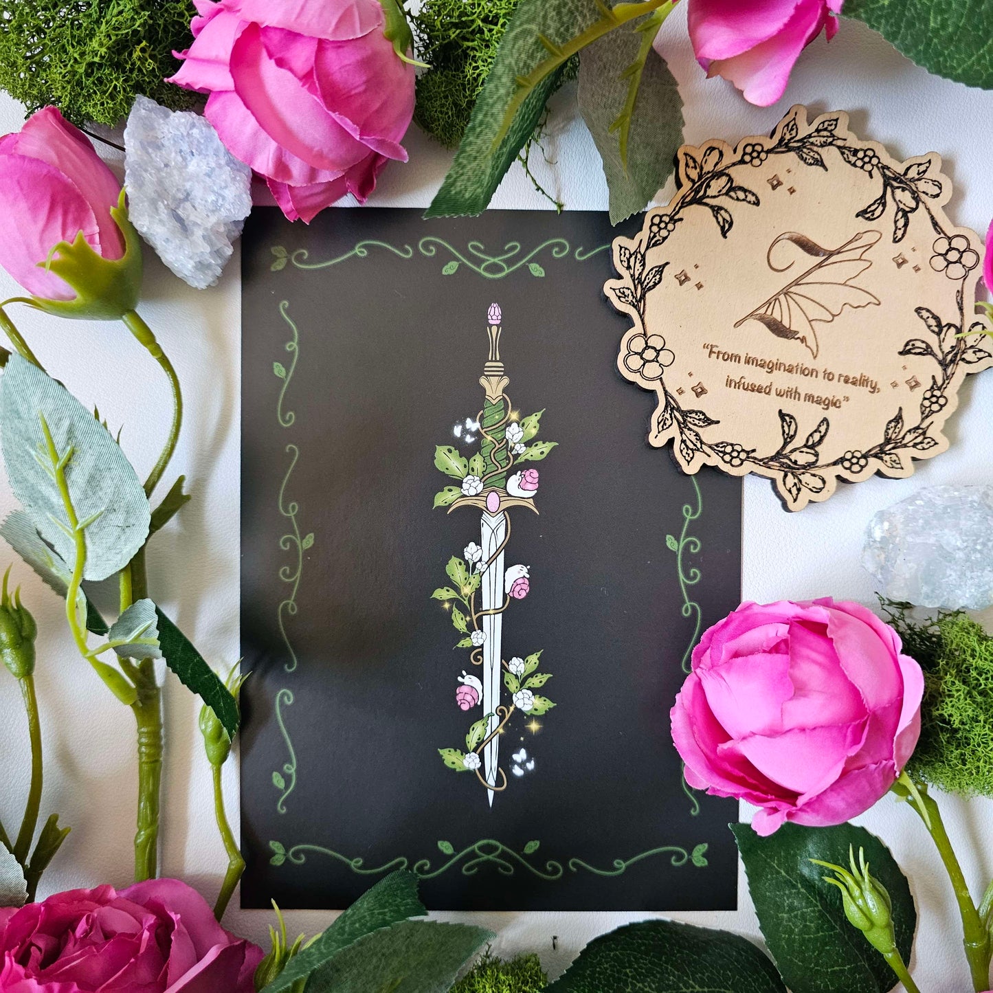Faebloom Sword Art Print