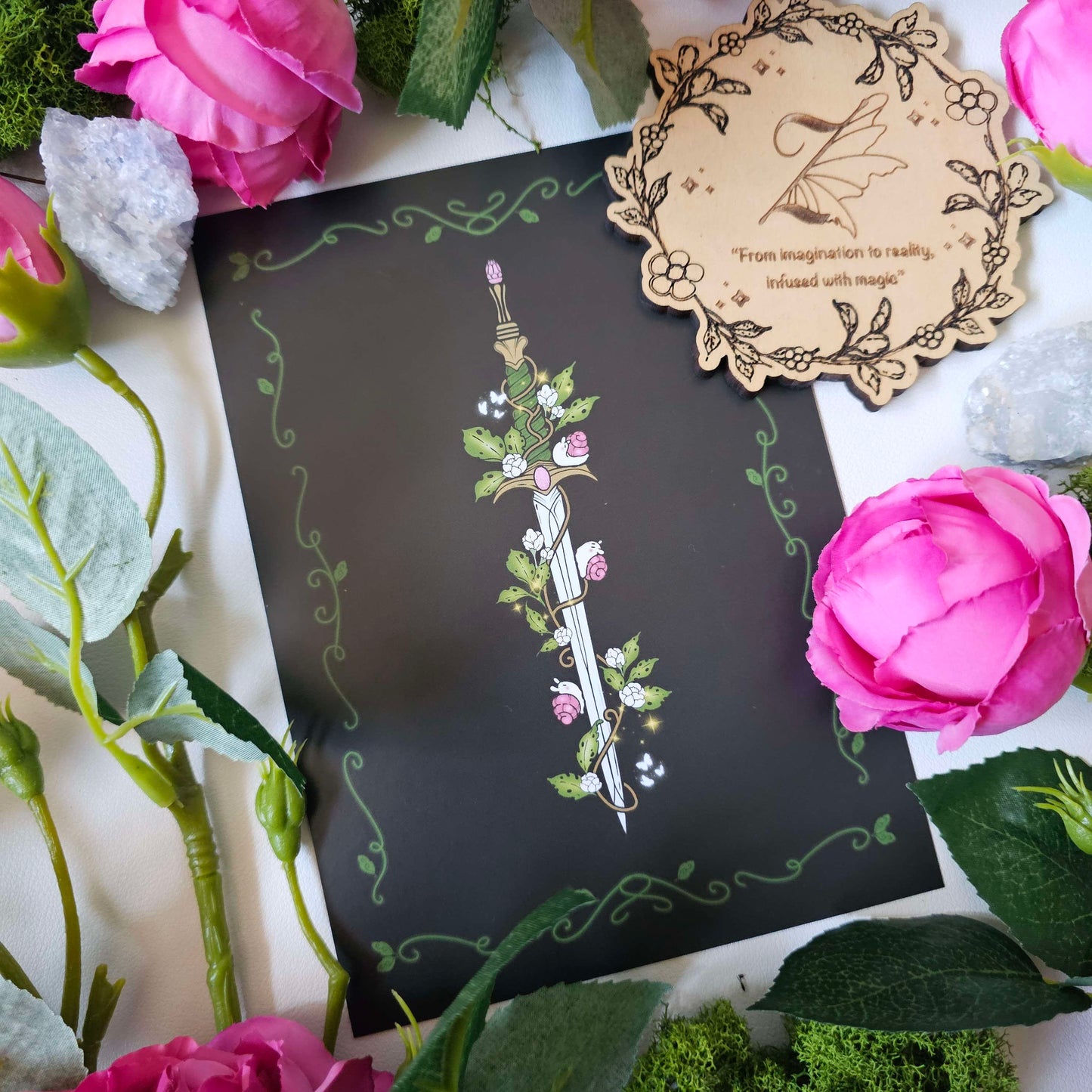 Faebloom Sword Art Print