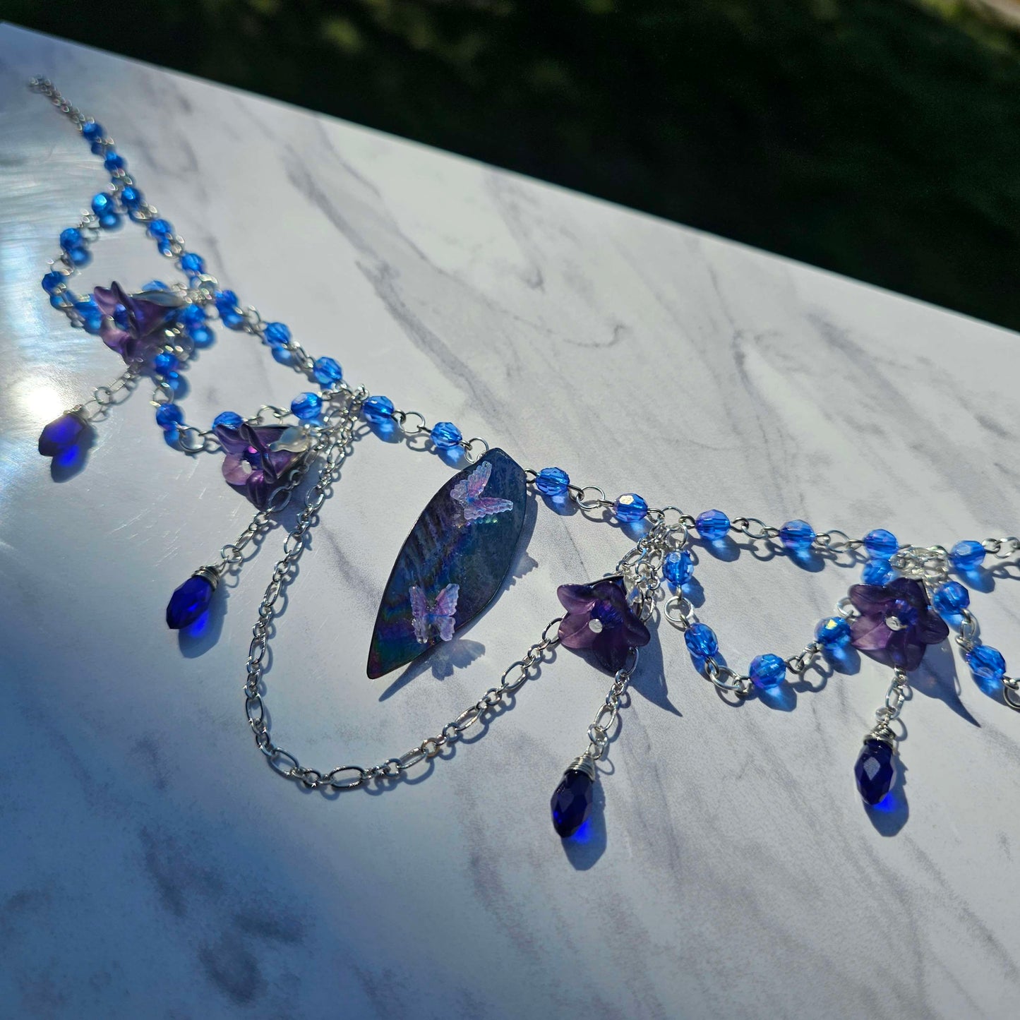 Water Fairy Beaded Choker Necklace