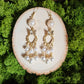 Vintage Style Art Nouveau Limited Edition Pearl Gold Earrings