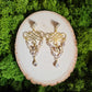 Vintage Style Art Nouveau Limited Edition Gold Earrings