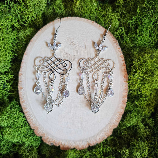 Art Nouveau Limited Edition Silver Earrings