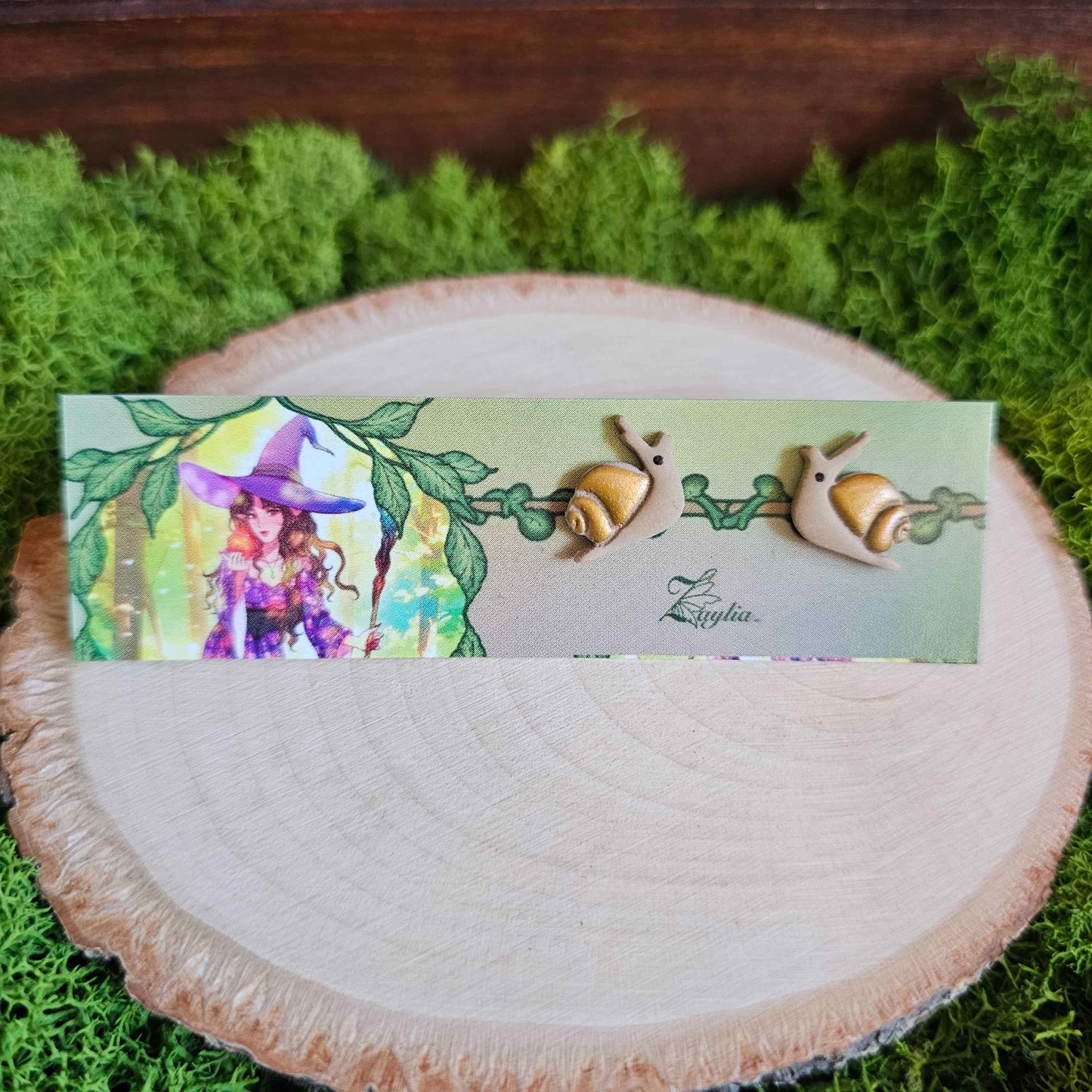 Snail Stud Clay Earrings