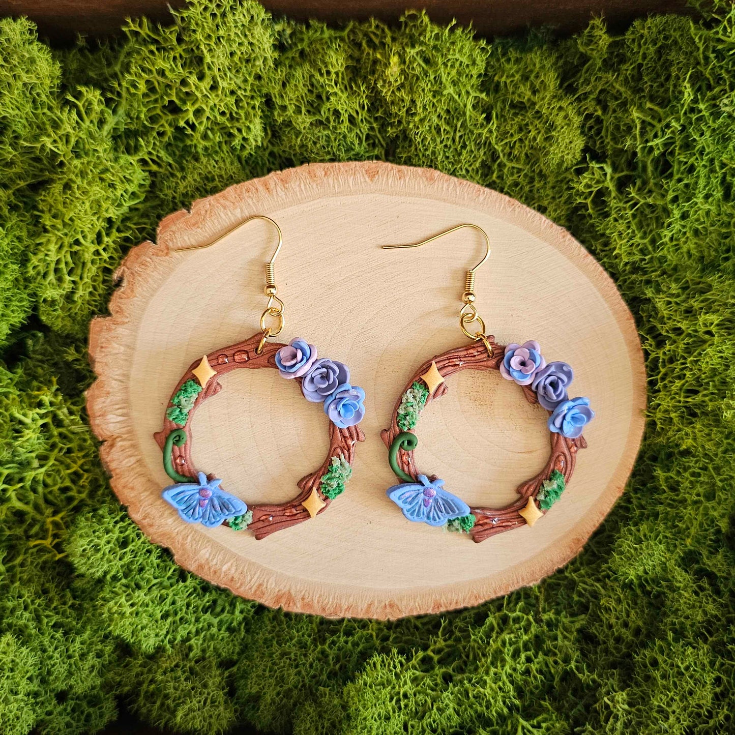Fairy Ring Handmade Clay Earrings
