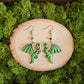 Green Dragon Handmade Clay Earrings