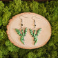 Green Dragon Handmade Clay Earrings