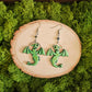 Green Dragon Handmade Clay Earrings