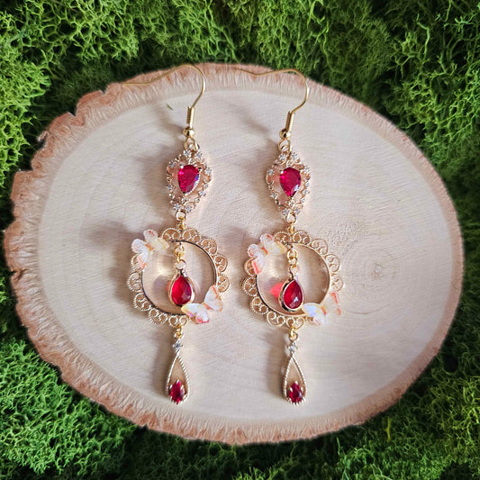Red Fairytale Earrings