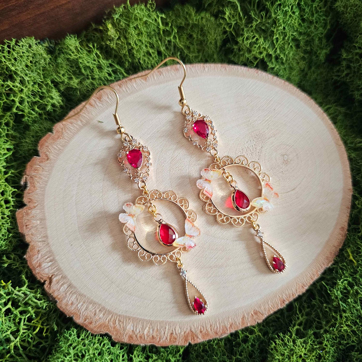 Red Fairytale Earrings