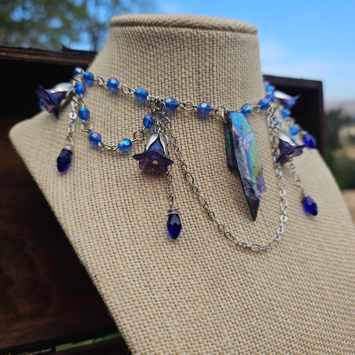 Water Fairy Beaded Choker Necklace