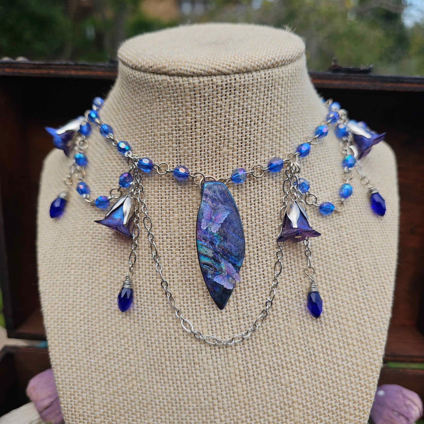 Water Fairy Beaded Choker Necklace