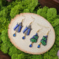 Wizard Frog and Wizard Cat Handmade Clay Earrings