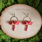 Autumn Inspired Floral Dragon Handmade Clay Earrings