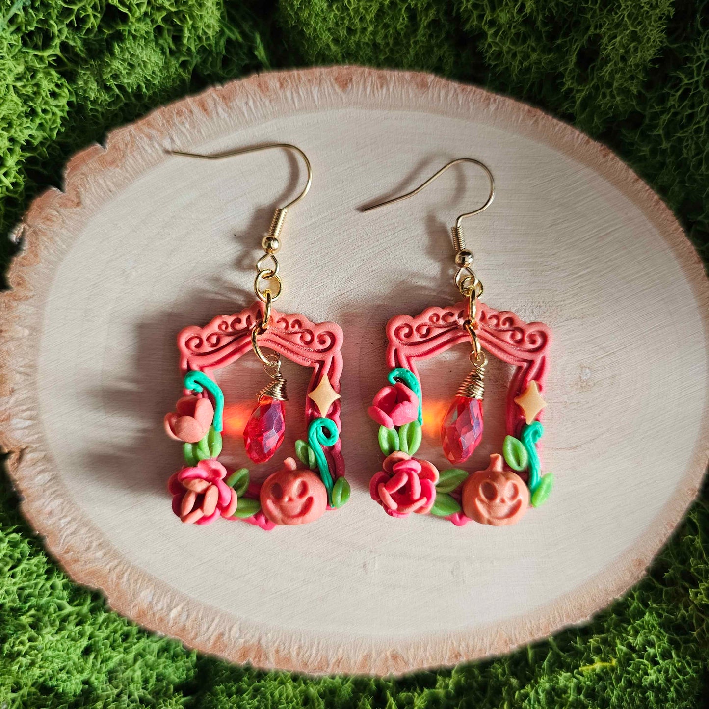 Autumn Inspired Halloween Handmade Clay Earrings