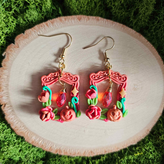 Autumn Inspired Halloween Handmade Clay Earrings