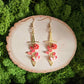 Autumn Floral Sword Handmade Clay Earrings
