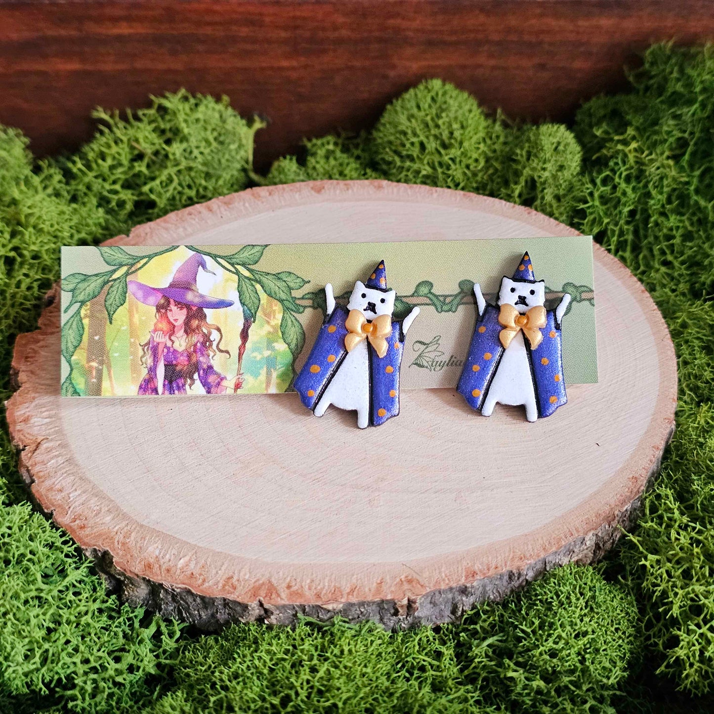 Whimsical Animal Stud Handmade Clay Earrings