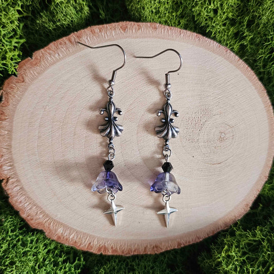 Vintage Style Art Nouveau Limited Edition Silver Earrings