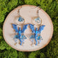 Blue Mystical Dragon Earrings