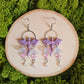 Purple Mystical Dragon Earrings