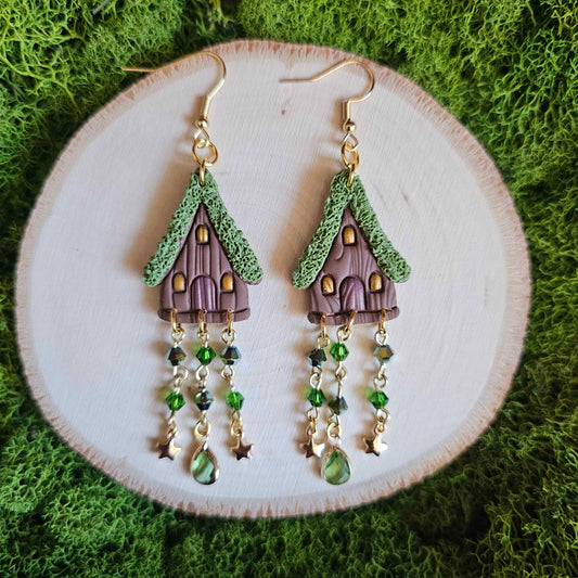 Mossy Cottage Handmade Clay Earrings