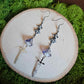 Vintage Floral Sword Handmade Beaded Earrings Limited Edition