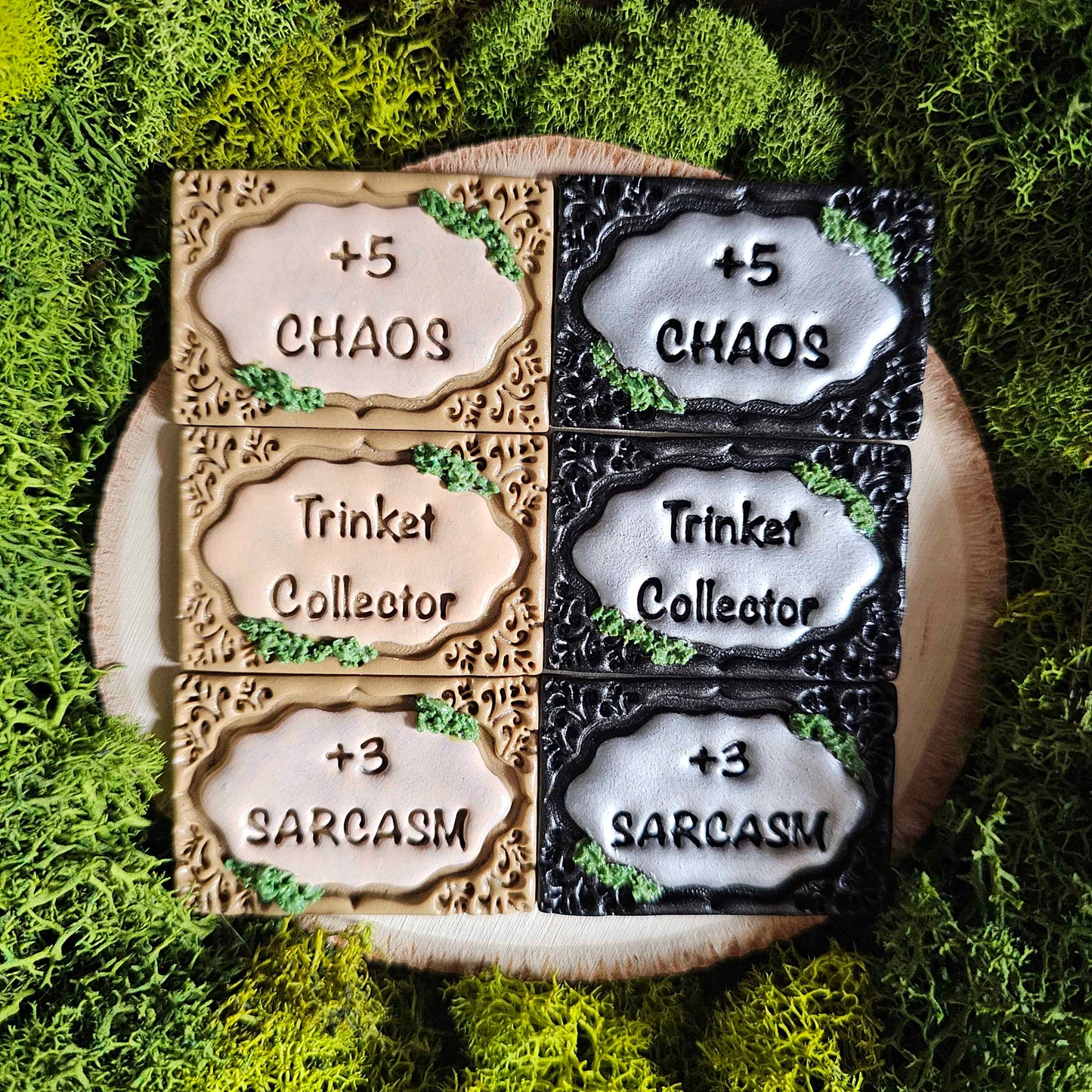 Silly and Whimsical Phrases, Handmade Clay Pin and Magnets