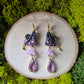 Purple Witch Clay Earrings