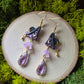 Purple Witch Clay Earrings