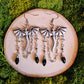 Silver Dragon Handmade Clay Earrings
