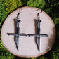 Broken Sword Handmade Clay Earrings