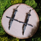 Broken Sword Handmade Clay Earrings