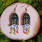Whimsical Window Stained Glass Handmade Clay Earrings