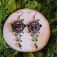 Enchanted Floral Cauldron Handmade Clay Earrings