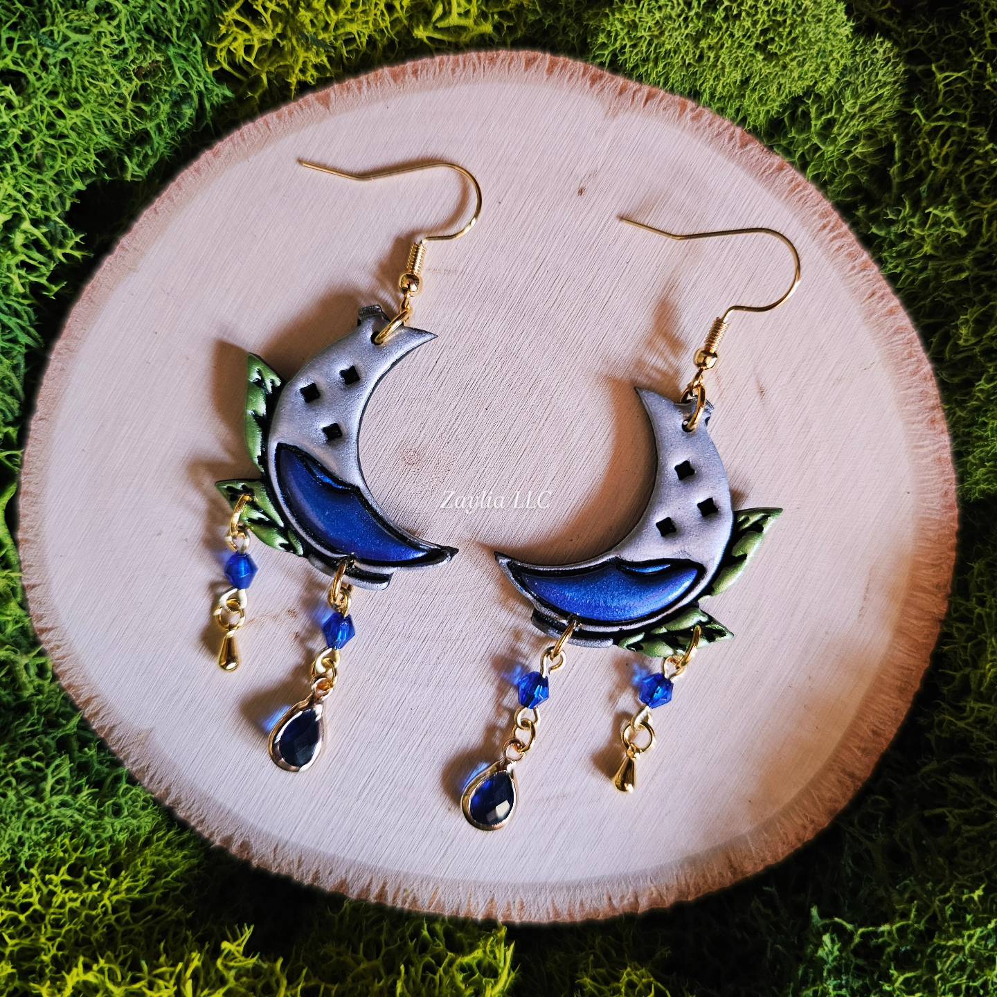 Mystical Moon Potion Handmade Clay Earrings