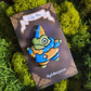 Handmade Jester Frog Clay Pins