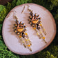 Sun Potion Beaded Handmade Clay Earrings
